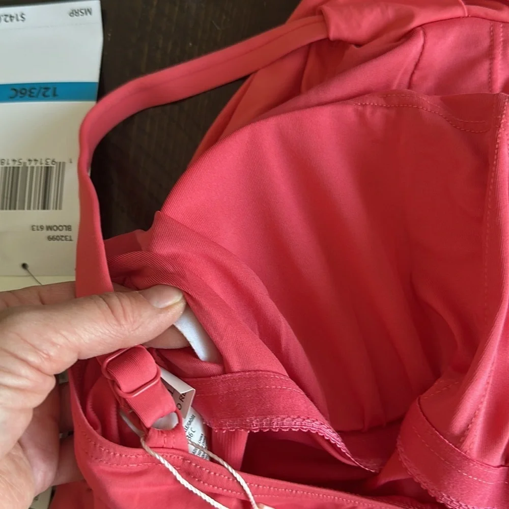 NEW Contours by Coco Reef Hidden Shapewear One Piece Swimsuit Size 12/36C Bloom - Picture 11 of 16